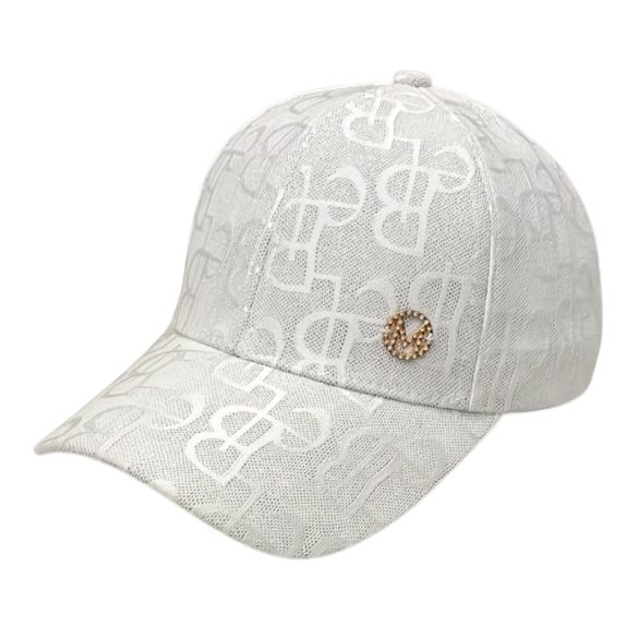 Dámska nastaviteľná bejzbalová čiapka – biela KF4399992