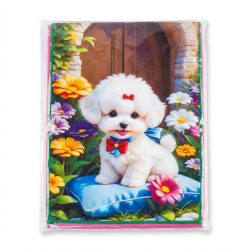 Sada 12 kusov kuchynských utierok so psím vzorom KHSZ-1