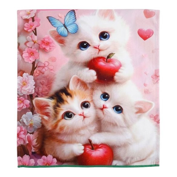 Sada kuchynských utierok s mačacím vzorom, 12 ks KHSZ-3