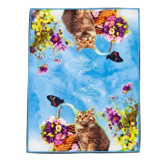 Sada kuchynských utierok 12 ks s mačacím kvetinovým vzorom KHSZ-5