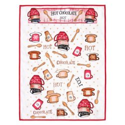   Sada kuchynských utierok 12 ks s motívom horúcich nápojov KHSZ-7