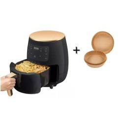   KIMIYO Air Fryer teplovzdušná fritéza bez oleja 2400W 6L + papierové vložky do fritézy (50 ks) KIMIYO6LSP