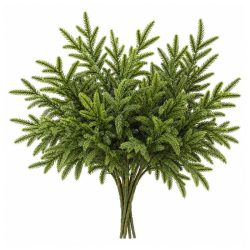   Umelé cédrové vetvičky na vianočnú a zimnú výzdobu, 12 ks, 33 cm, KK521207