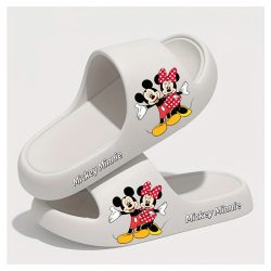   DISNEY Mickey & Minnie Mouse EVA šľapky – biele – KM1675166-2