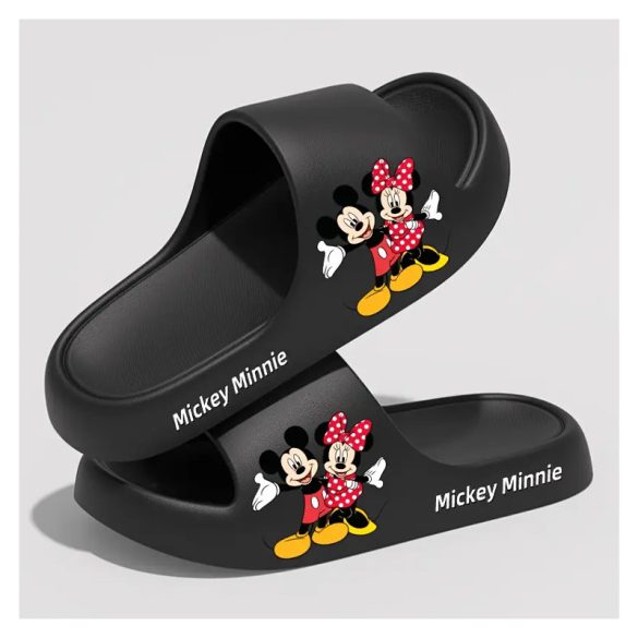 DISNEY Mickey & Minnie Mouse EVA šľapky – čierne – KM1675166