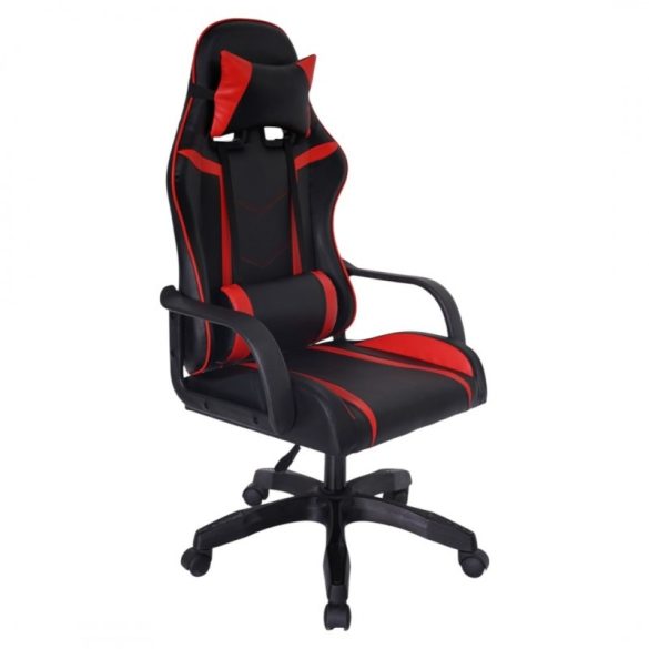 Herná stolička EC GAMING s masážnym bedrovým vankúšom KO35CZE