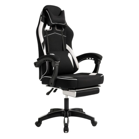 Otočná herná stolička VECTOR s masážnou funkciou a opierkou na nohy KO48B