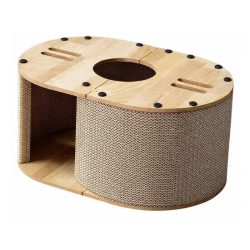 Škrabadlo pre mačky s miestom na spanie a úkrytom KOT31