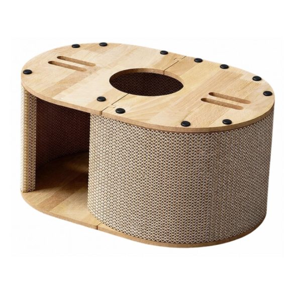 Škrabadlo pre mačky s miestom na spanie a úkrytom KOT31