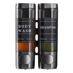 2 ks dávkovače na montáž na stenu, čierne KR1262044-3