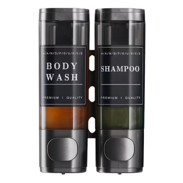 2 ks dávkovače na montáž na stenu, čierne KR1262044-3