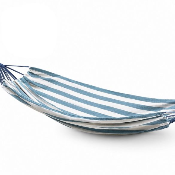 Záhradná hojdačka s poťahom a upevňovacími lanami – 250 × 150 cm KR48
