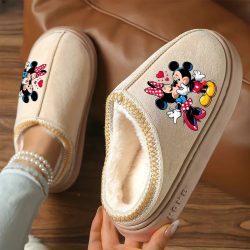   Zateplené domáce papuče – s motívom Mickey a Minnie KR5095256