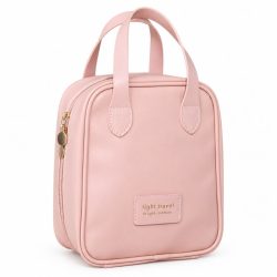   Ružová cestovná kozmetická taška s uchom – 17 × 7 × 19 cm KS128R