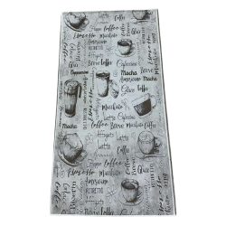   Kuchynská rohož s motívom kávy a nápisom 80 x 200 cm KSZ-49