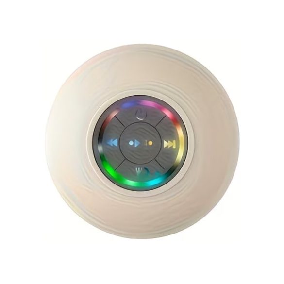 Mini LED kúpeľňový Bluetooth reproduktor s prísavkou – biely KT170645-2