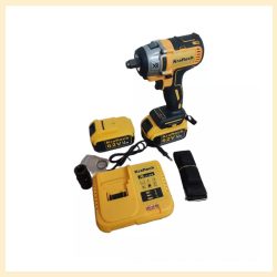   Akumulátorový rázový uťahovák Kraftech, 2 batérie 62 V KT/IWS-785XR