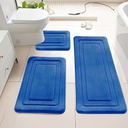   3-dielna sada kúpeľňových koberčekov s vysokou absorpciou KW7595014-K