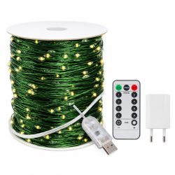   Vianočný svetelný reťaz s 500 LED diódami – 50 m, teplá biela, s diaľkovým ovládaním LAMP36CB