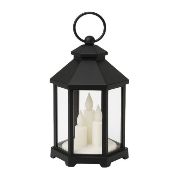 Dekoratívna LED lucerna so sviečkou – 12 × 21 cm LAMP53