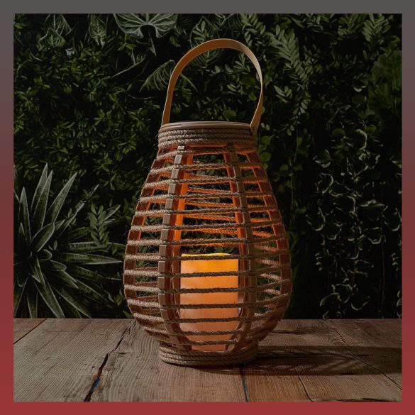 Solárna lucerna s efektom sviečky LAO0195