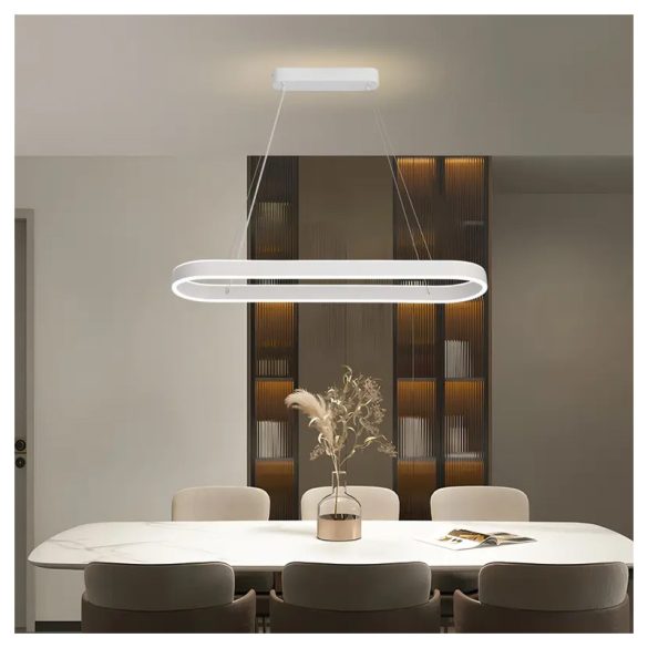 Moderné LED stropné svietidlo oválne, matná biela – LB1362712-2