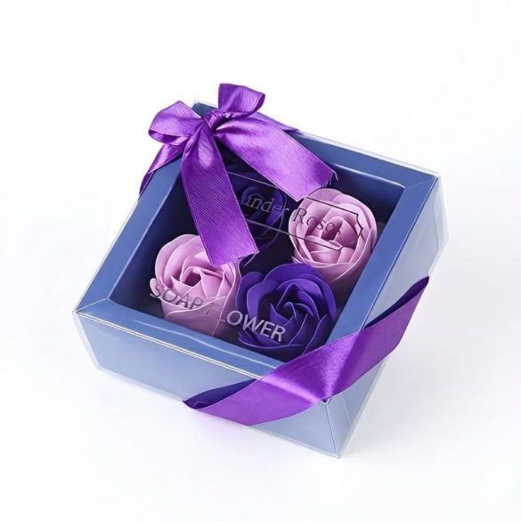 Elegantná ruža zo mydlového kvetu – fialová a levanduľová LE12967641-L