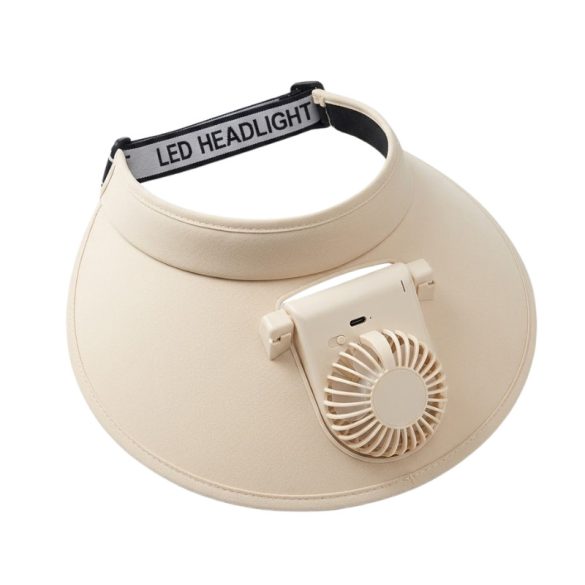 Klobúk so slnečnou clonou a vstavaným ventilátorom LEDH-10