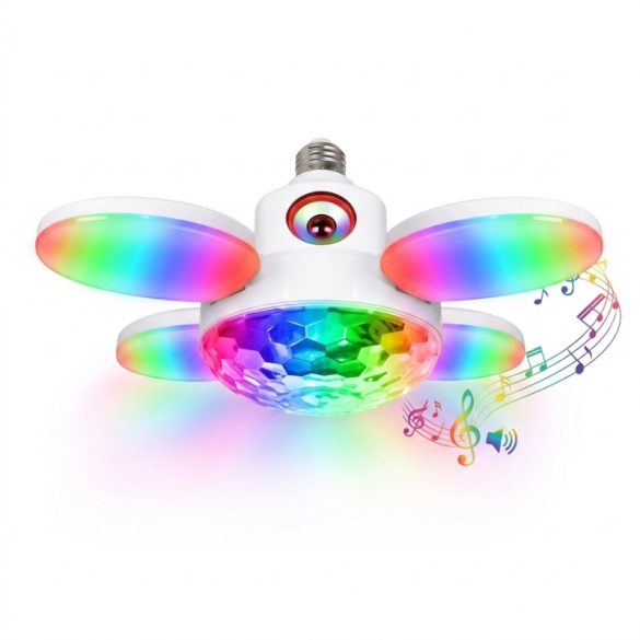 Skladacie RGB LED svietidlo s integrovaným Bluetooth reproduktorom LEDL-02RGB