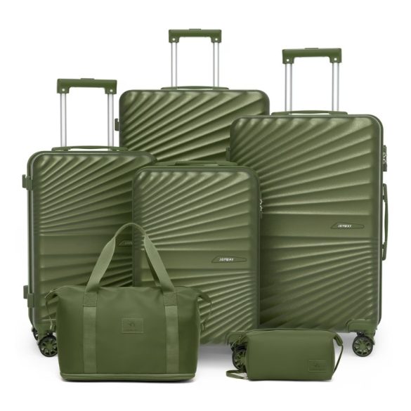 Joyway 6-dielna sada kufrov s tvrdou stienkou – Zelená LV11708974-4