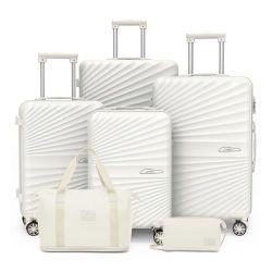   Joyway 6-dielna sada kufrov s tvrdou stienkou – Biela LV11708974-5