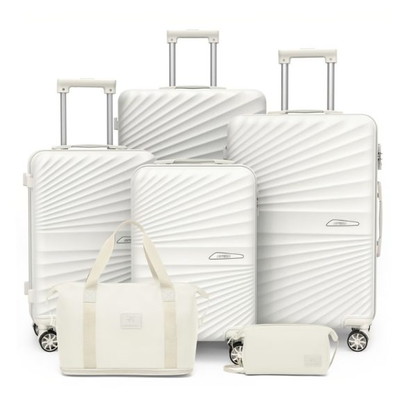 Joyway 6-dielna sada kufrov s tvrdou stienkou – Biela LV11708974-5