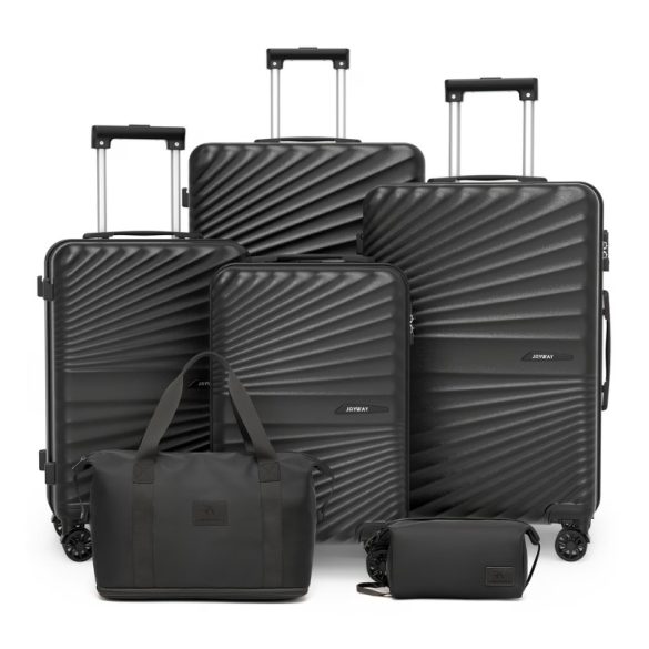 Joyway 6-dielna sada kufrov s tvrdou stienkou – Čierna LV11708974-6