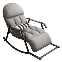   Moderné hojdacie kreslo s nastaviteľným operadlom a opierkou na nohy LV159076