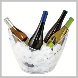 Plastový priehľadný vedierko na ľad LW183298