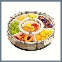   6-komorový kontajner na občerstvenie – s vekom, otočný LW300300