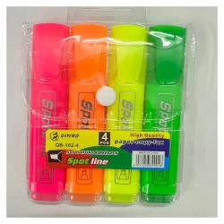   4 ks sada zvýrazňovačov SuperLiner – fluorescenčné farby, trvácny atrament LW3365216