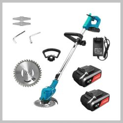   Akumulátorová kosačka na trávu THO, orezávač okrajov s 2 48V batériami M-9037