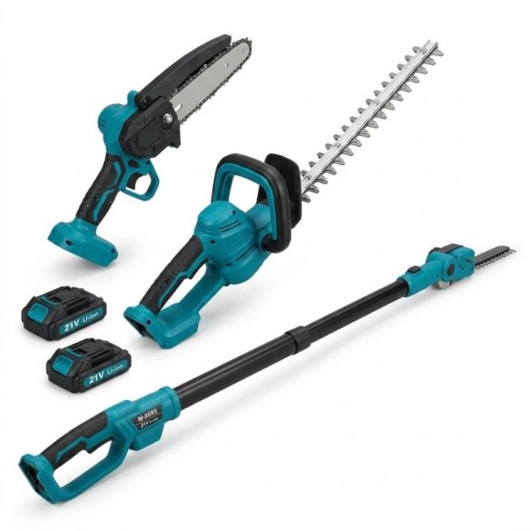 THO Akumulátorová multifunkčná záhradná súprava s teleskopickou rukoväťou – 21 V M-9095