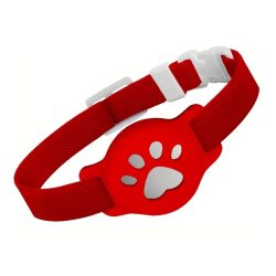   Nastaviteľný obojok pre mačku s AirTagom – červený MC1341810-3