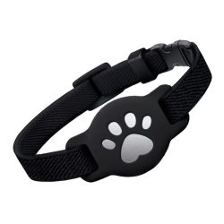   Nastaviteľný obojok pre mačku AirTag – Čierny MC1341810-4
