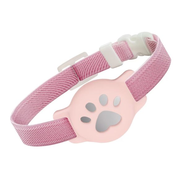 Nastaviteľný obojok pre mačku AirTag – ružový MC1341810-5
