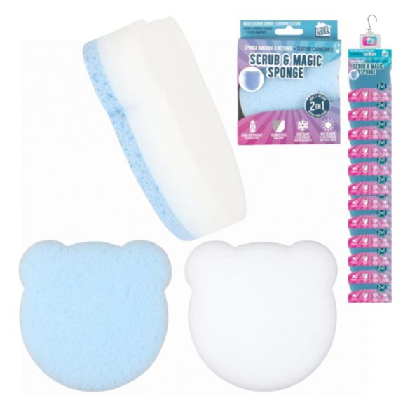 Čistiaca hubka Magic Scrub modrá 10 x 10 x 2,8 cm ME0091