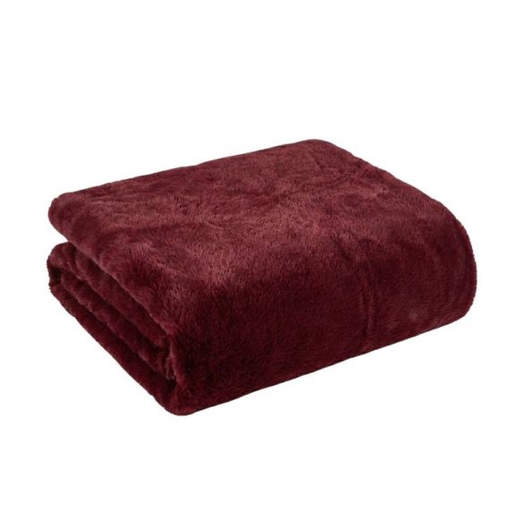 Merino vlnená prikrývka v bordovej farbe MER07-220X240
