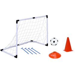   Detská futbalová bránka s loptou a tréningovými pomôckami MG3745