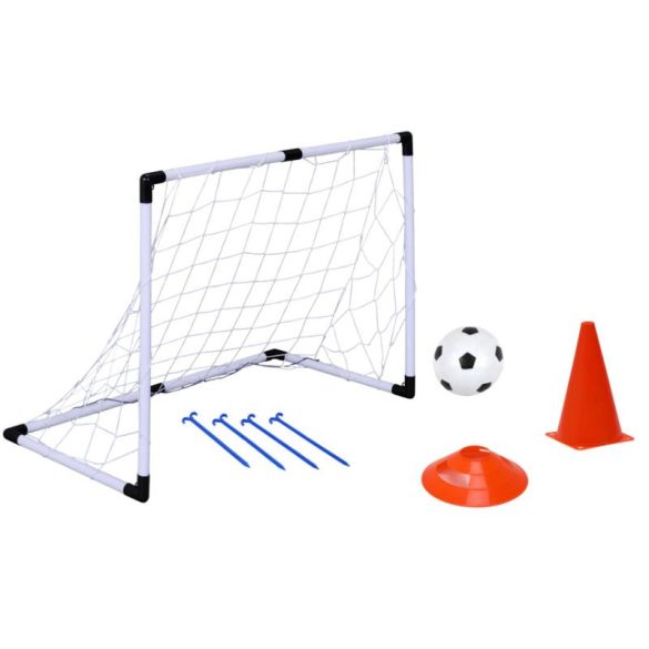 Detská futbalová bránka s loptou a tréningovými pomôckami MG3745