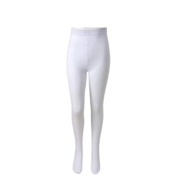 Detské bavlnené pančuchy biele 10 až 12 rokov MGH8005-7