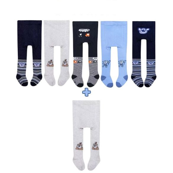 5+1 Bavlnené dojčenské pančuchy 0 až 6 mesiacov MGH8008D