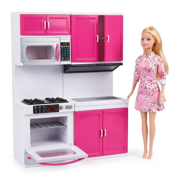 My Happy Kitchen – Moderná kuchynská súprava na batérie s bábikou MHK-01M