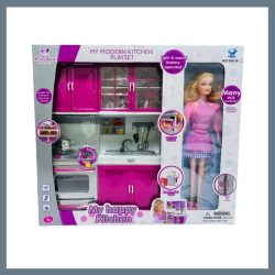   My Happy Kitchen – Moderná detská kuchynka s bábikou, zvukmi a svetlami MHK1